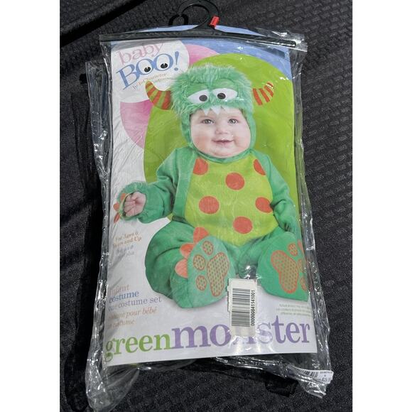 Baby Boo! unisex Infant Fleece Furry Halloween Costume Mini Monster size 0+ Mos - Picture 1 of 4
